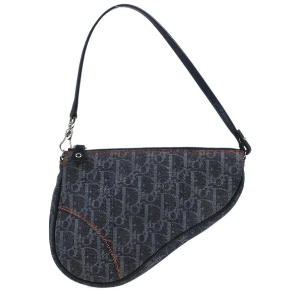 Christian Dior Navy Denim Trotter Saddle Handbag MC1005 184948 - Picture 10 of 10